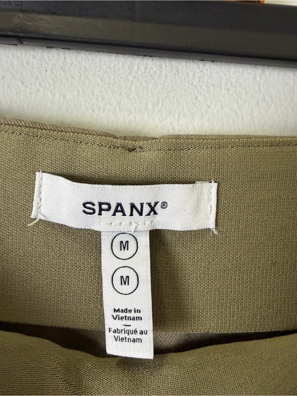 SPANX Stretch Twill Cropped Wide Leg Tuscan Olive Casual Pants , Size Medium - Picture 6 of 12